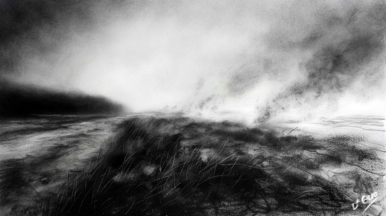 Illustration pastel sèche