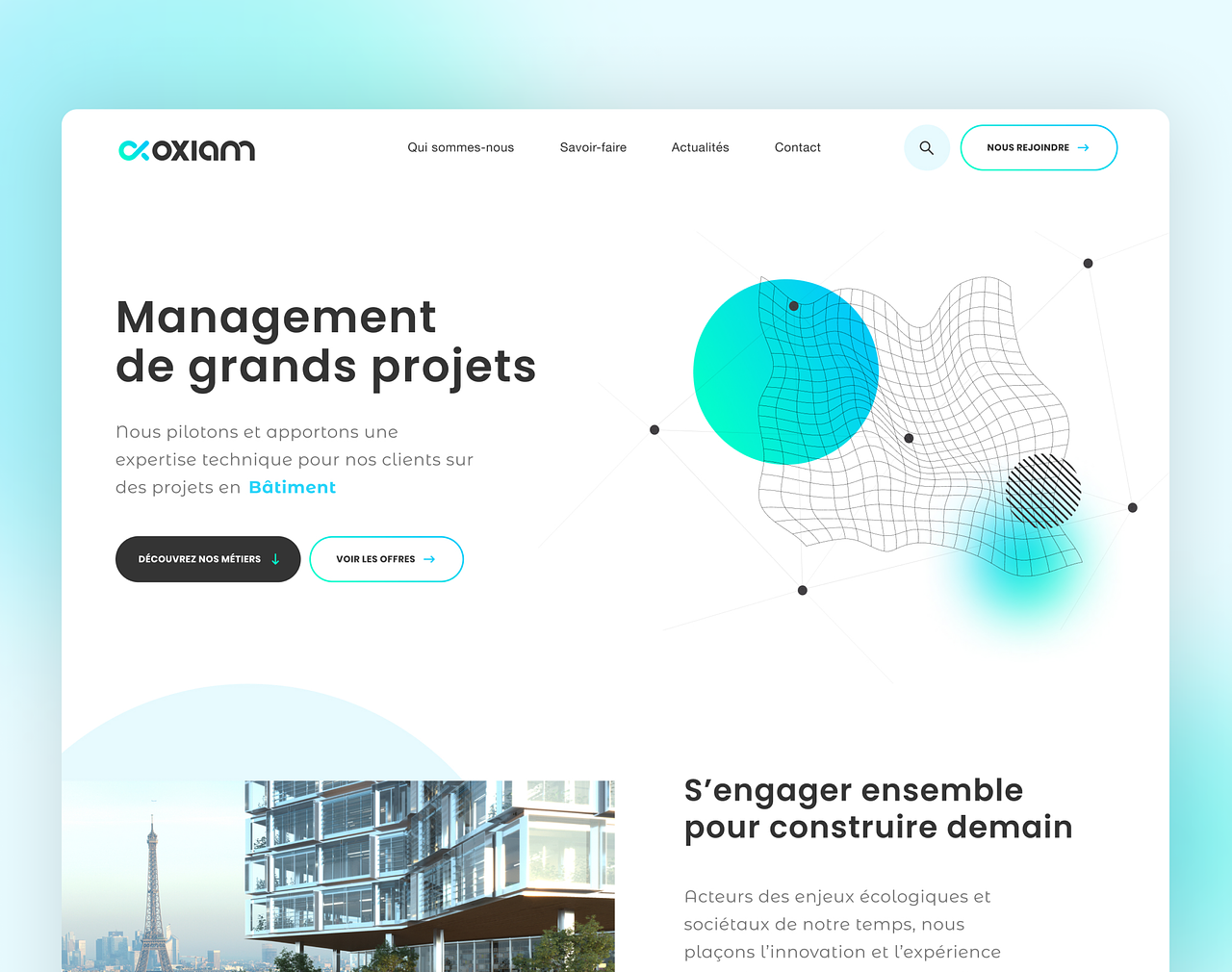 Refonte du site Oxiam.fr