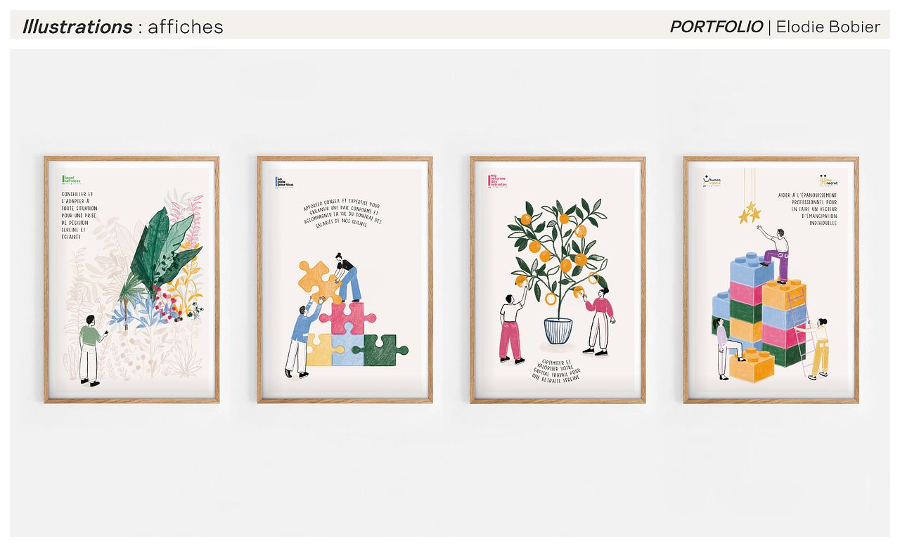 Illustration affiches - cabine RH