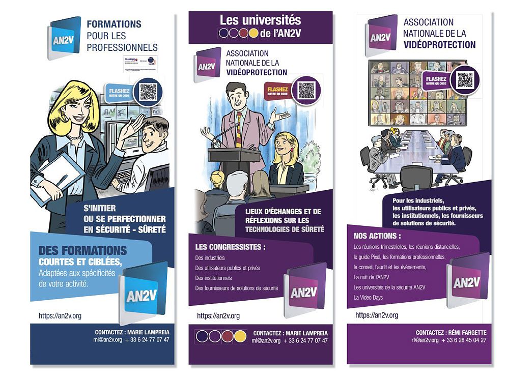 Kakemonos AN2V – Identité visuelle & Illustration