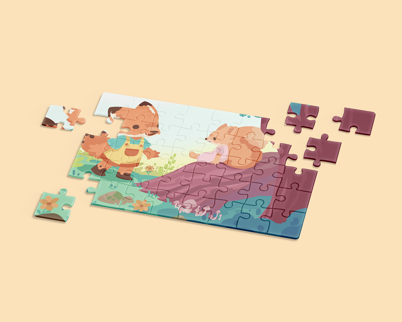 Puzzle - Balade en forêt