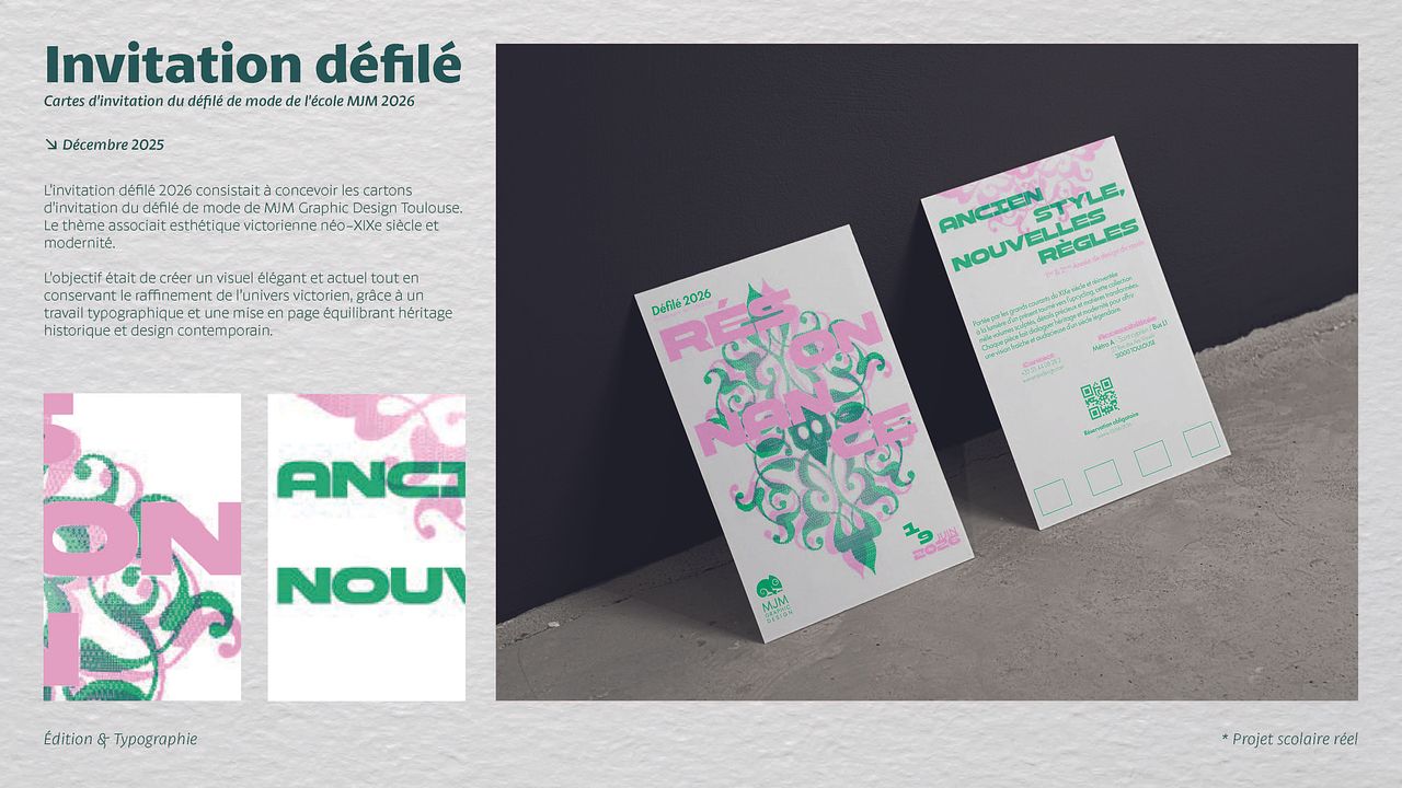 Carte défilé de mode