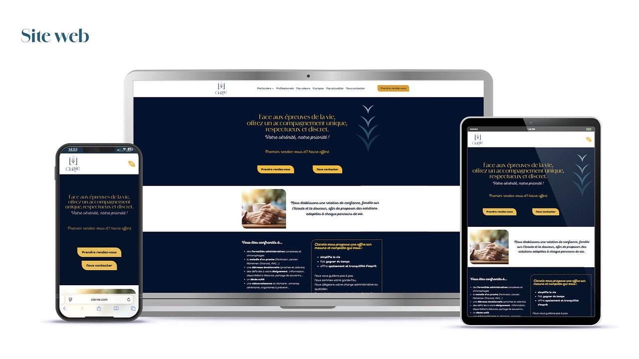 Site web Clarvie