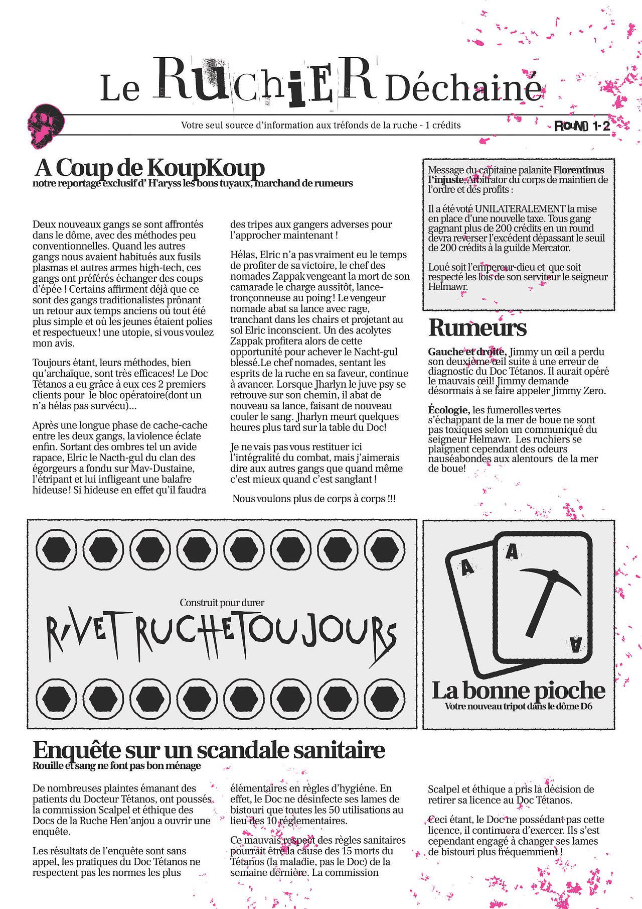 Mise en page pour un jeu de société