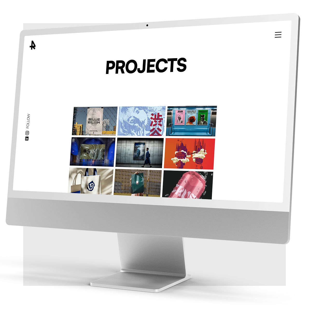 Maquette de site internet portfolio