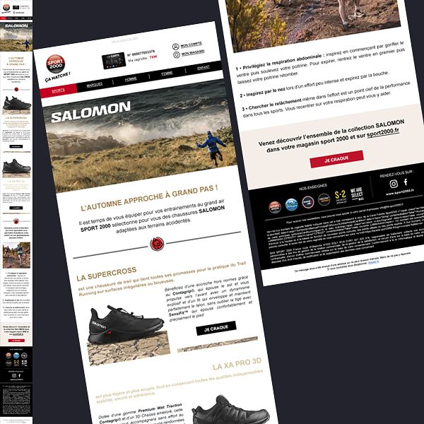 Emailing Sport 2000 x Salomon