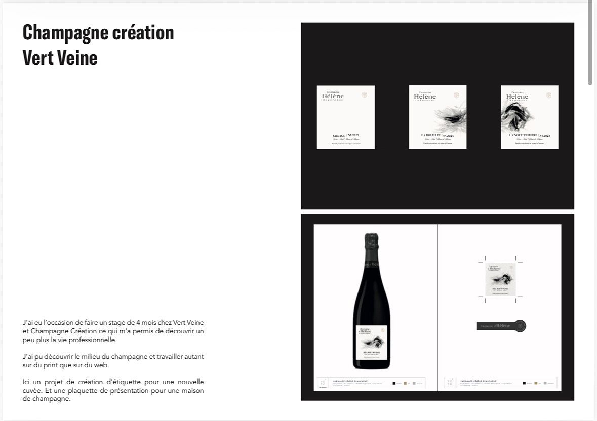 Création étiquette