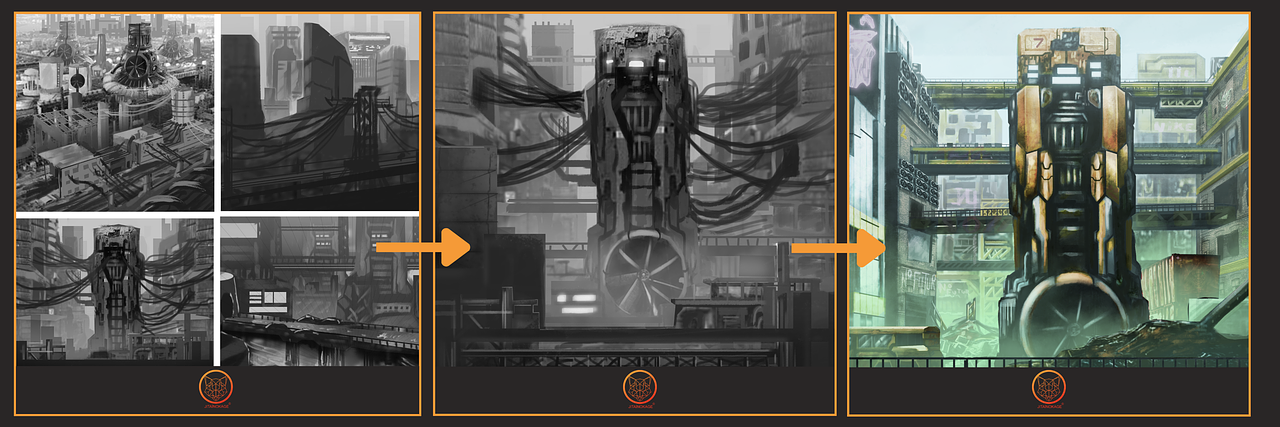Conceptual - Environnement - Cyberpunk Style