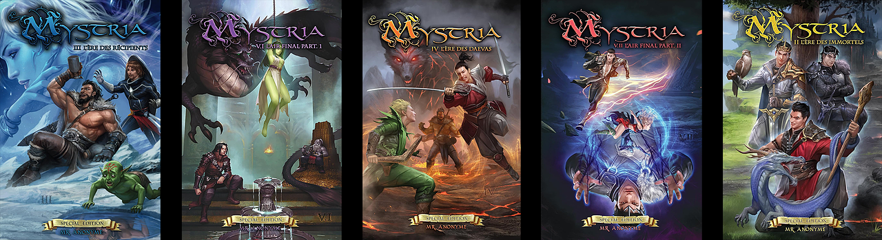 Couvertures Saga Fantasy