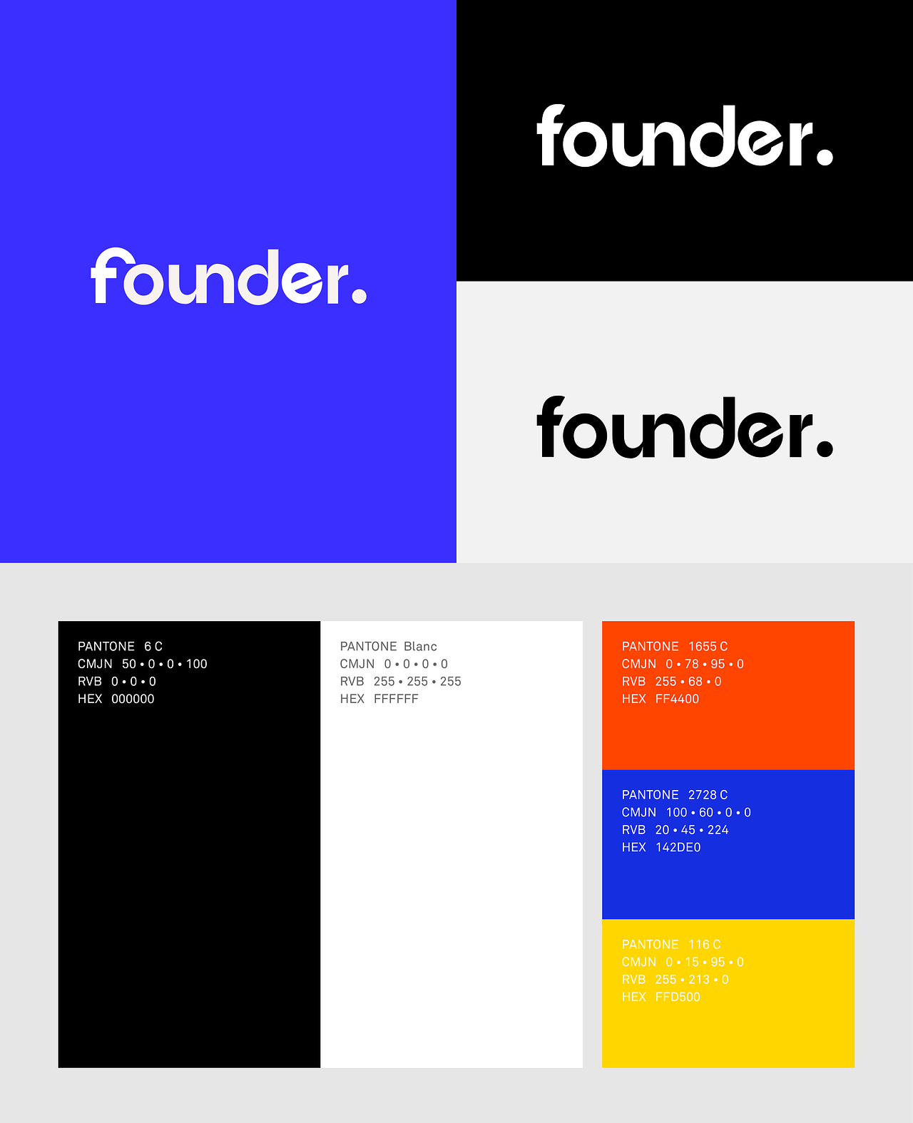 Founder.  Personal branding  Identité visuelle