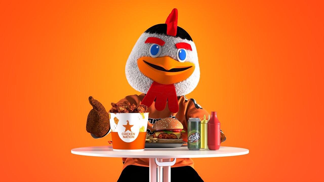 Mascote Chicken nation