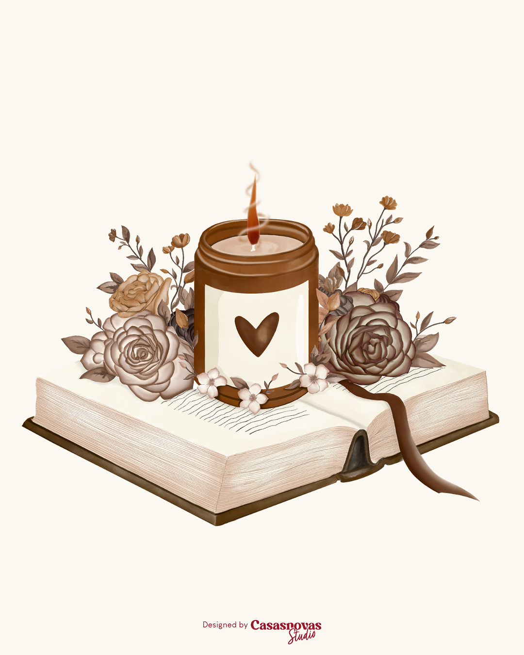 Illustration Logo Wick & Word