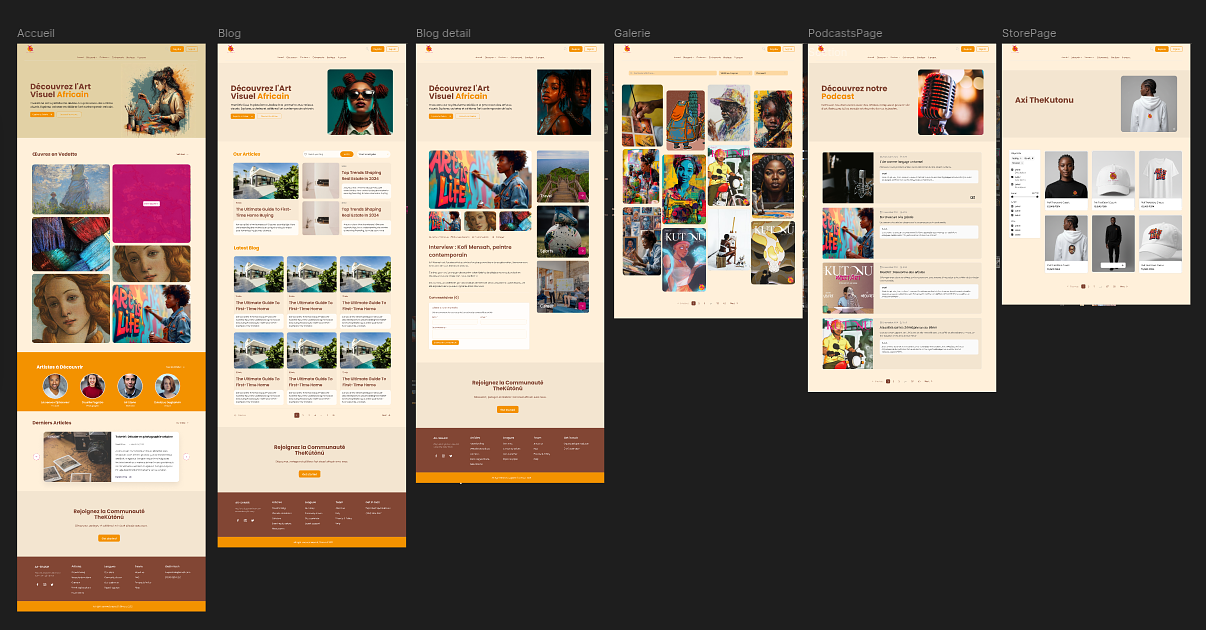 Design web - Plateforme de promotion des artistes