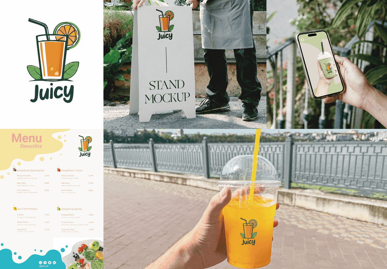 Logo et ses déclinaisons - Juicy