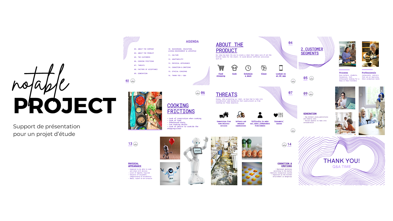 Design d’un support de présentation pour un projet