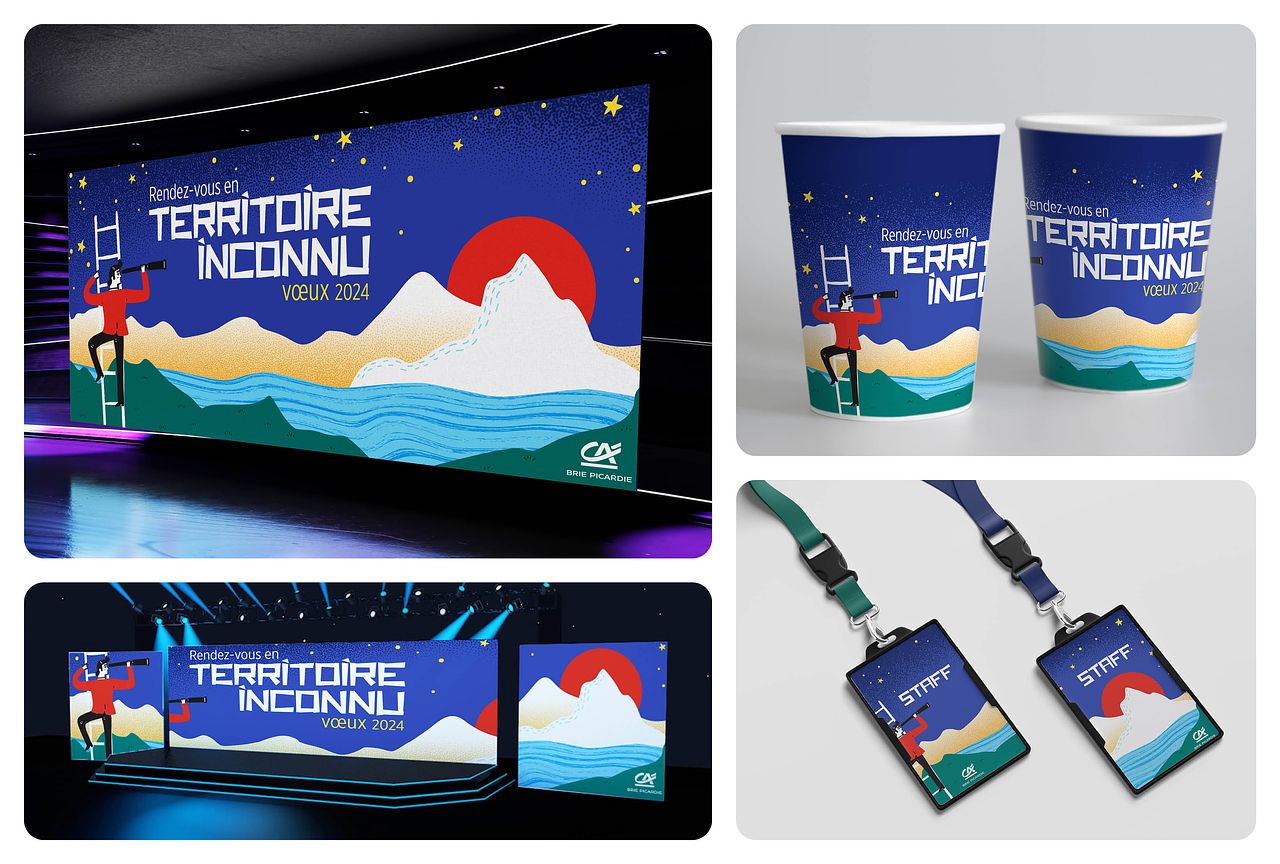 Identité visuelle Voeux Crédit Agricole