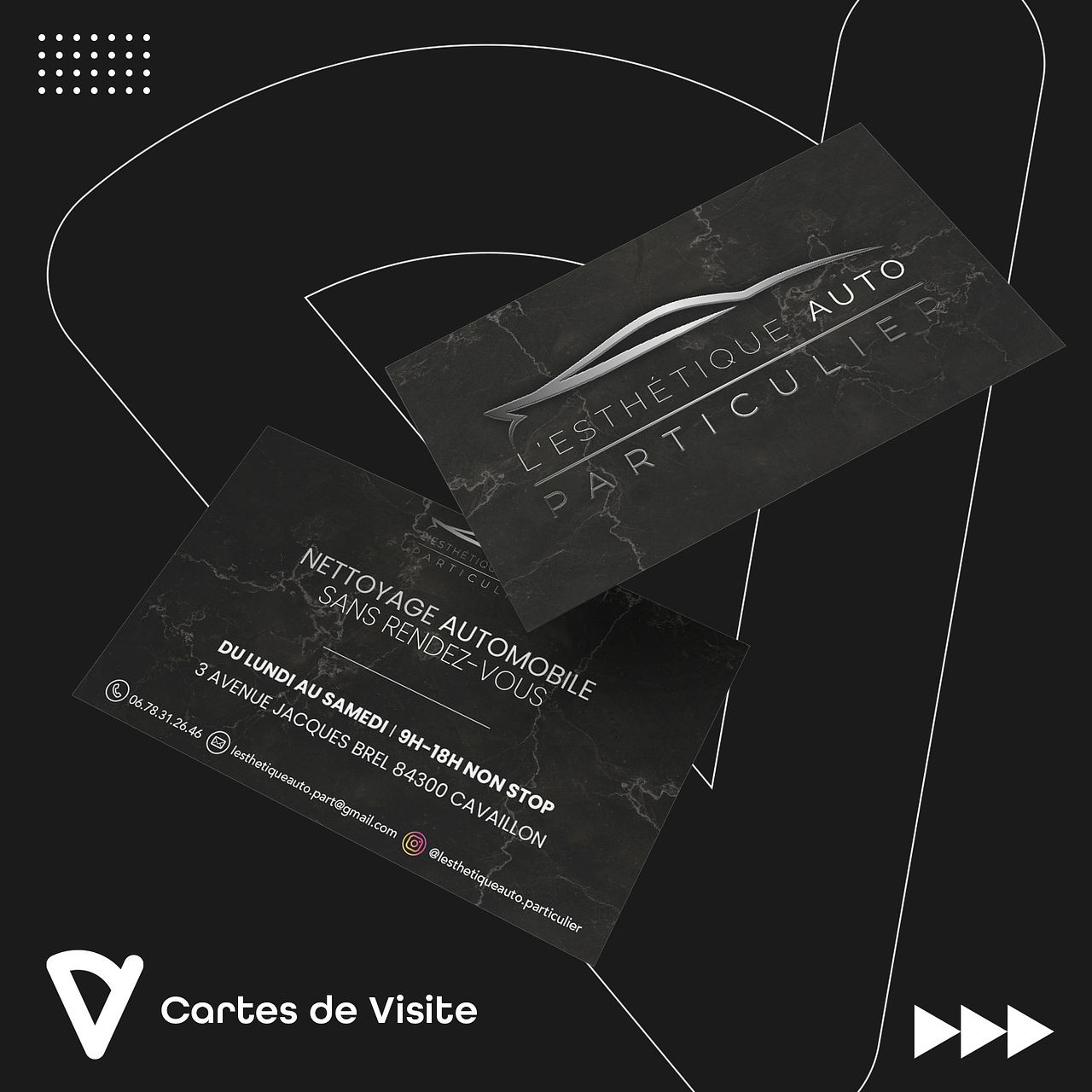 Cartes de Visite L'Esthétique Auto Particulier ✨