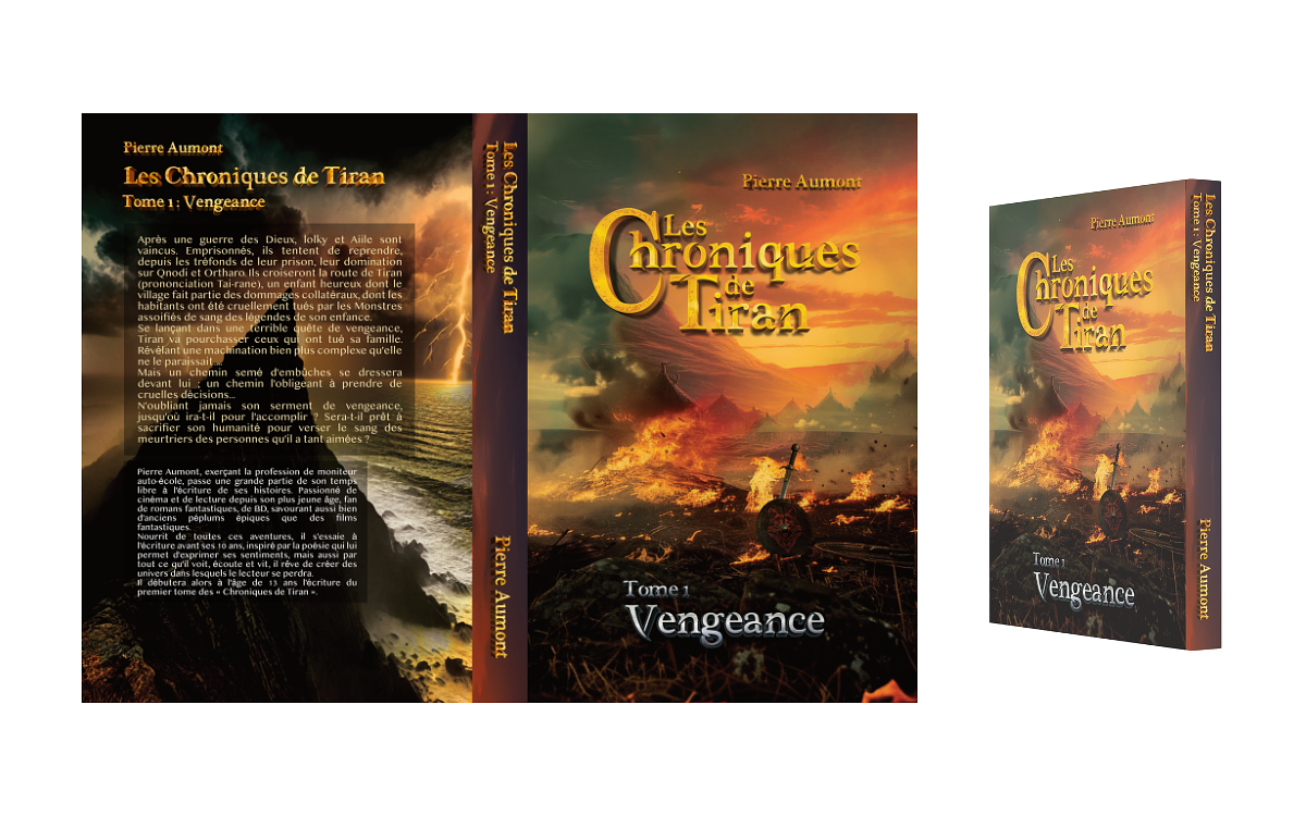 Création couverture de livre de Pierre Aumont