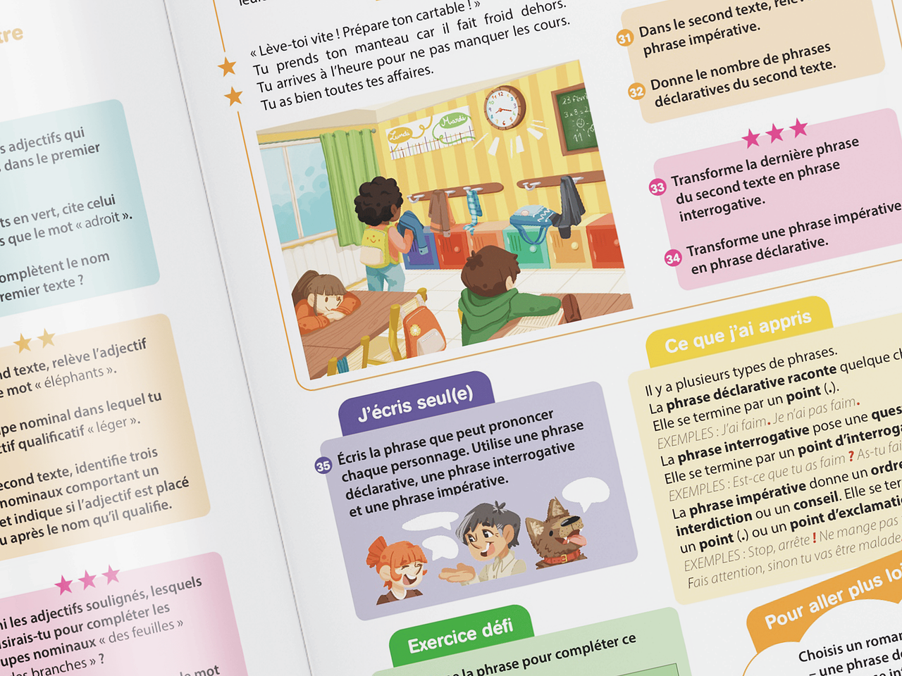 Illustration pour livre scolaire