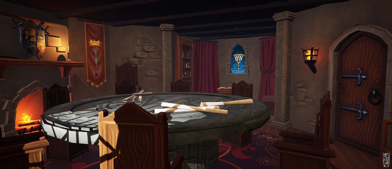 Kaamelott, round-table room