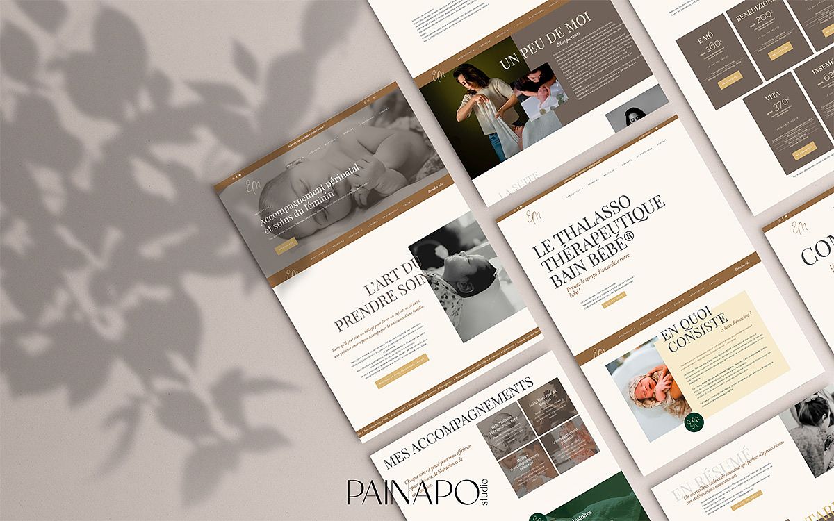 Site web e-commerce / réservation périnatalité