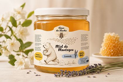 Trésor des Ruches // Packaging Pot de Miel 🍯
