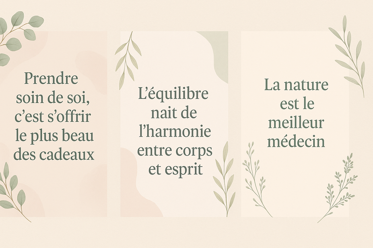 Visuels bien-être & citations