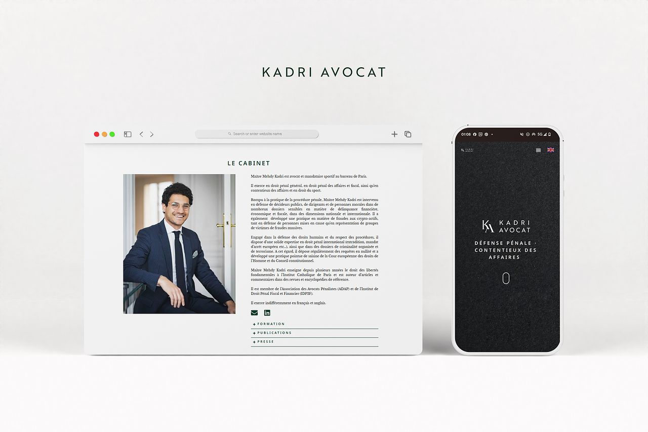 Webdesign pour un cabinet d'avocat
