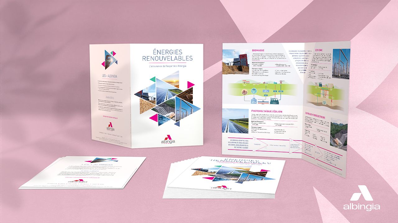 Plaquette énergies renouvelables Albingia