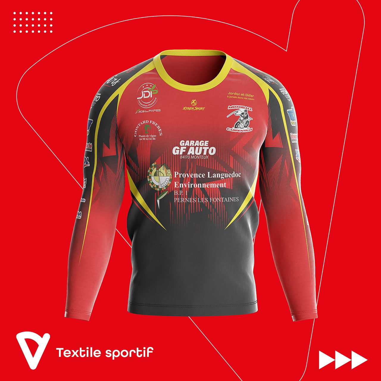 Maillots Moto-Ball Club Carpentras 🏍️⚽