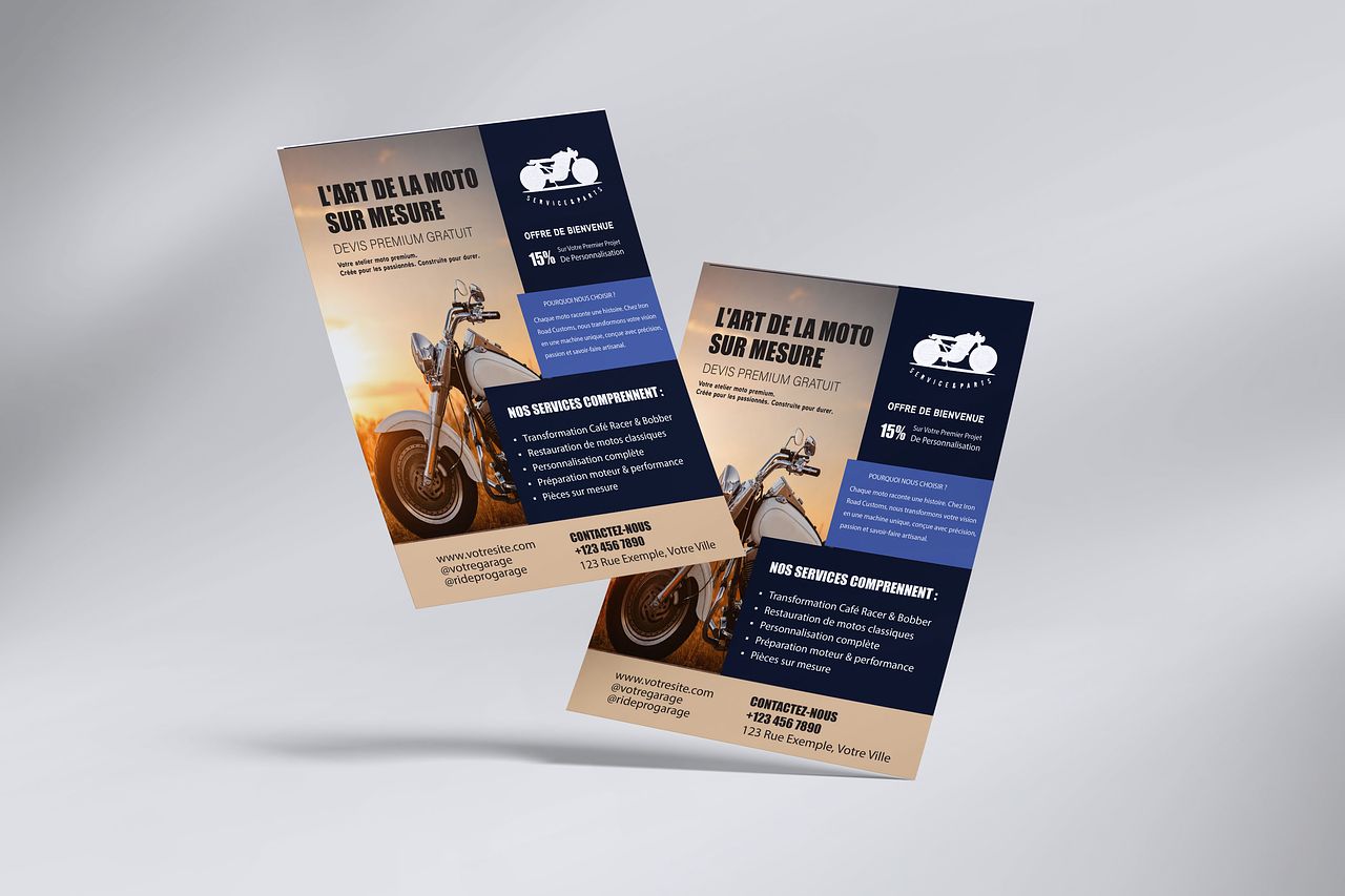 Flyer Atelier Moto Premium