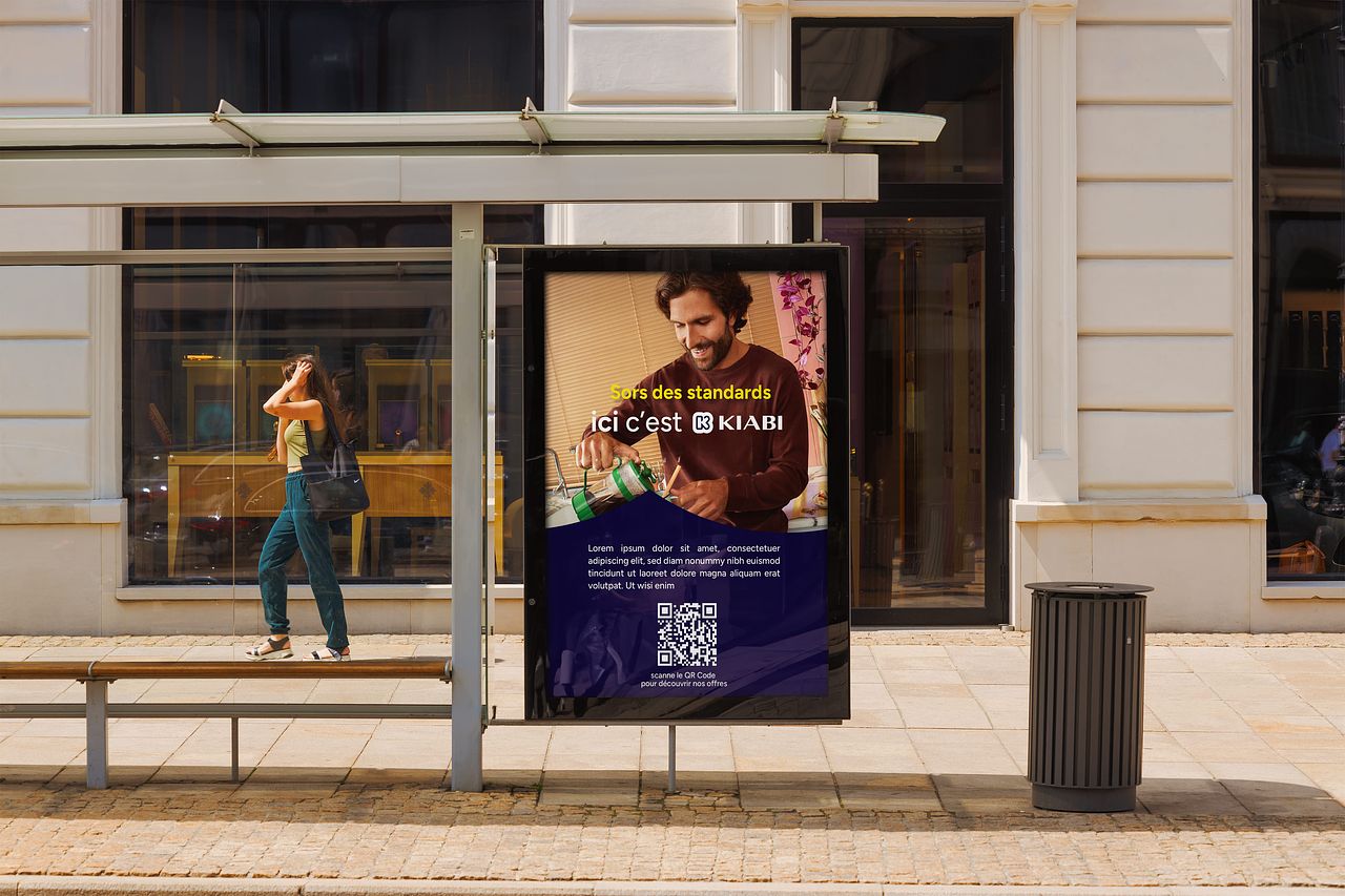 Poster abribus Marque employeur Kiabi
