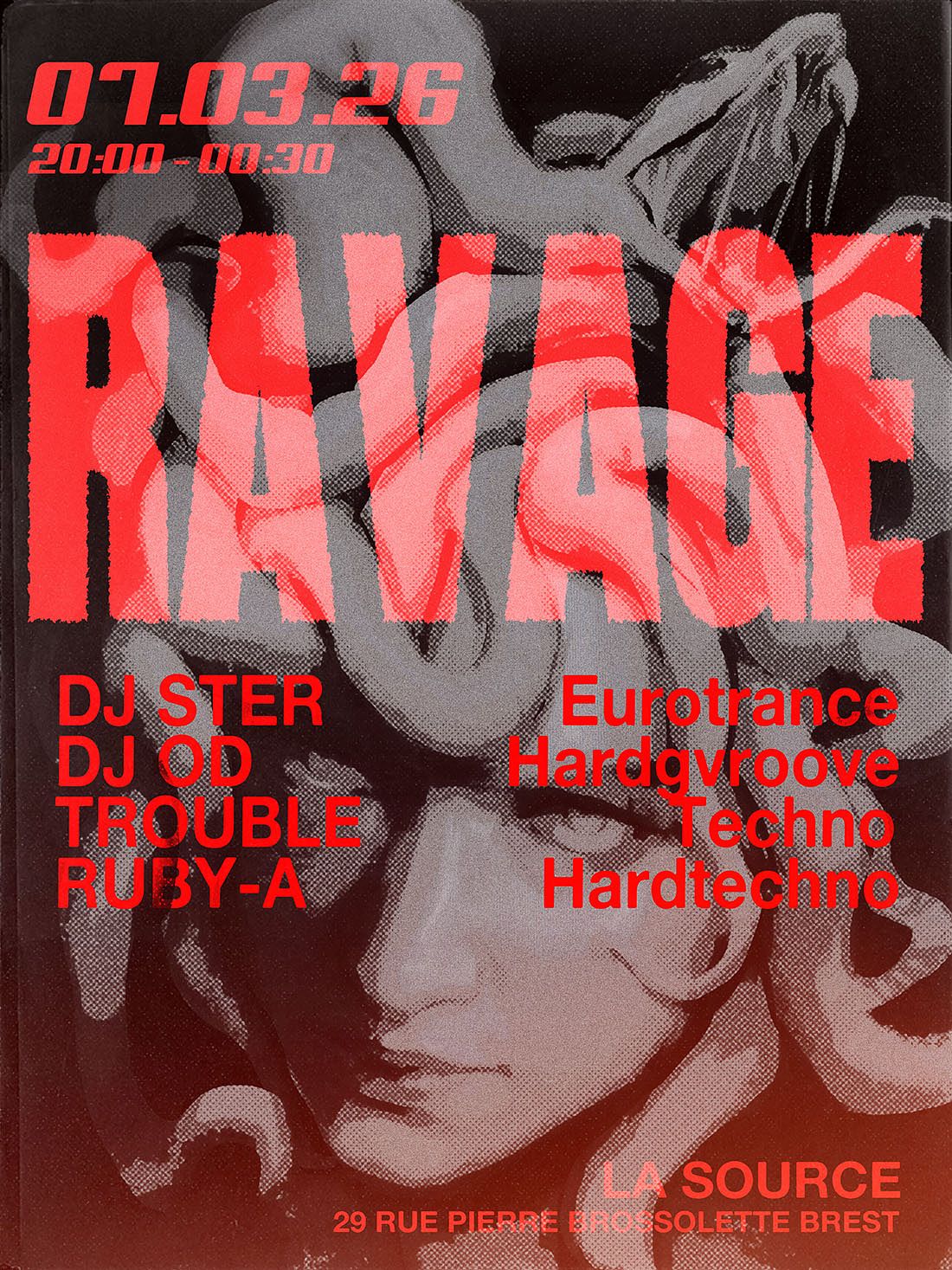 Affiche pour le collectif ravage