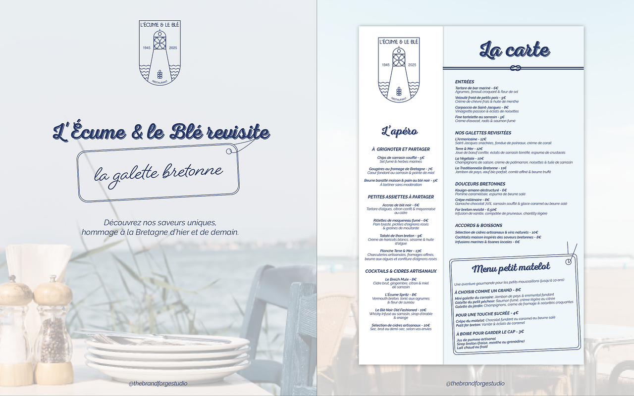Branding / Carte menu restaurant