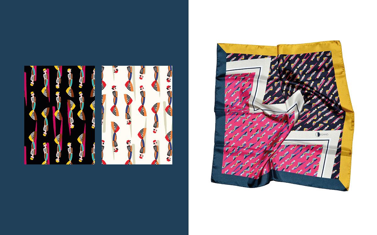 Création de motif pour un foulard