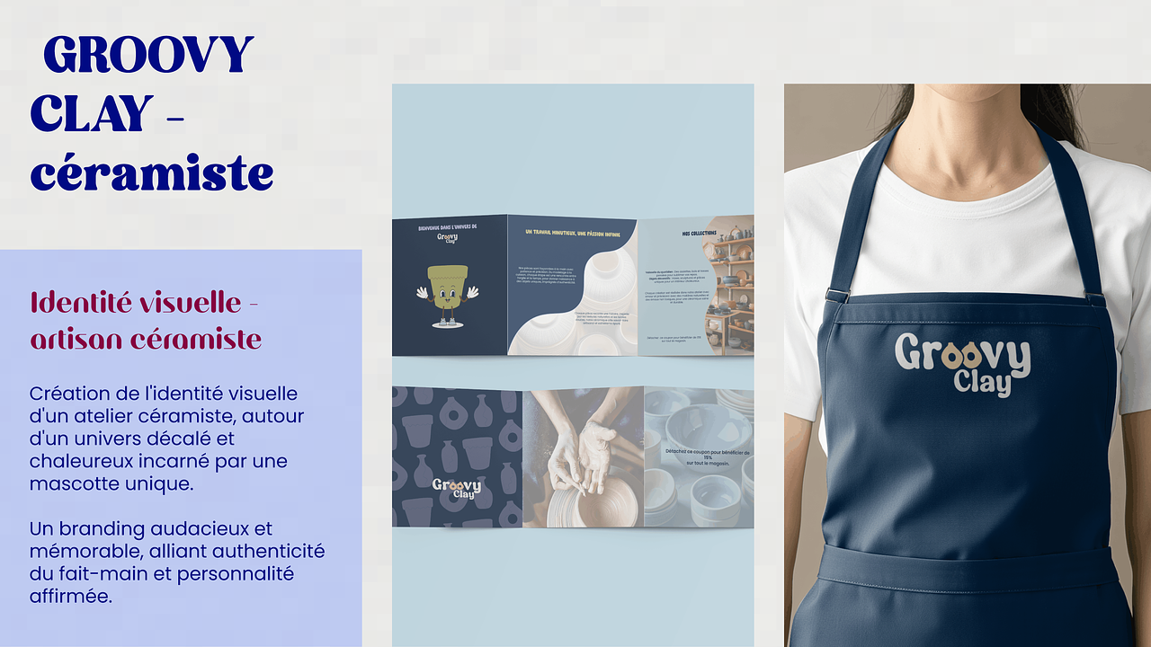 Identité visuelle pour un céramiste