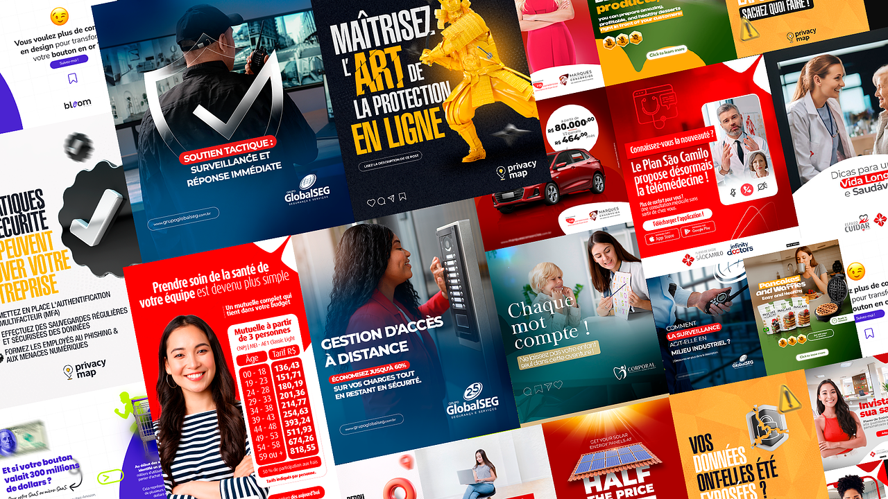 Création de visuels publicitaires – campagnes rése