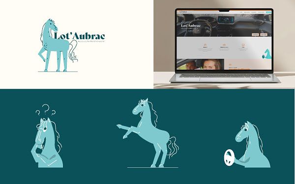 Création d'une mascotte | Auto-Ecole Lot'Aubrac