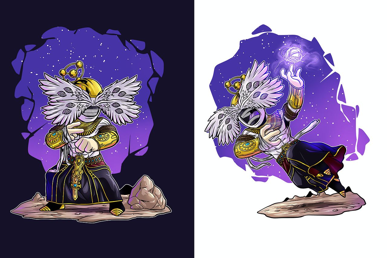 Concept character design illustration digitale