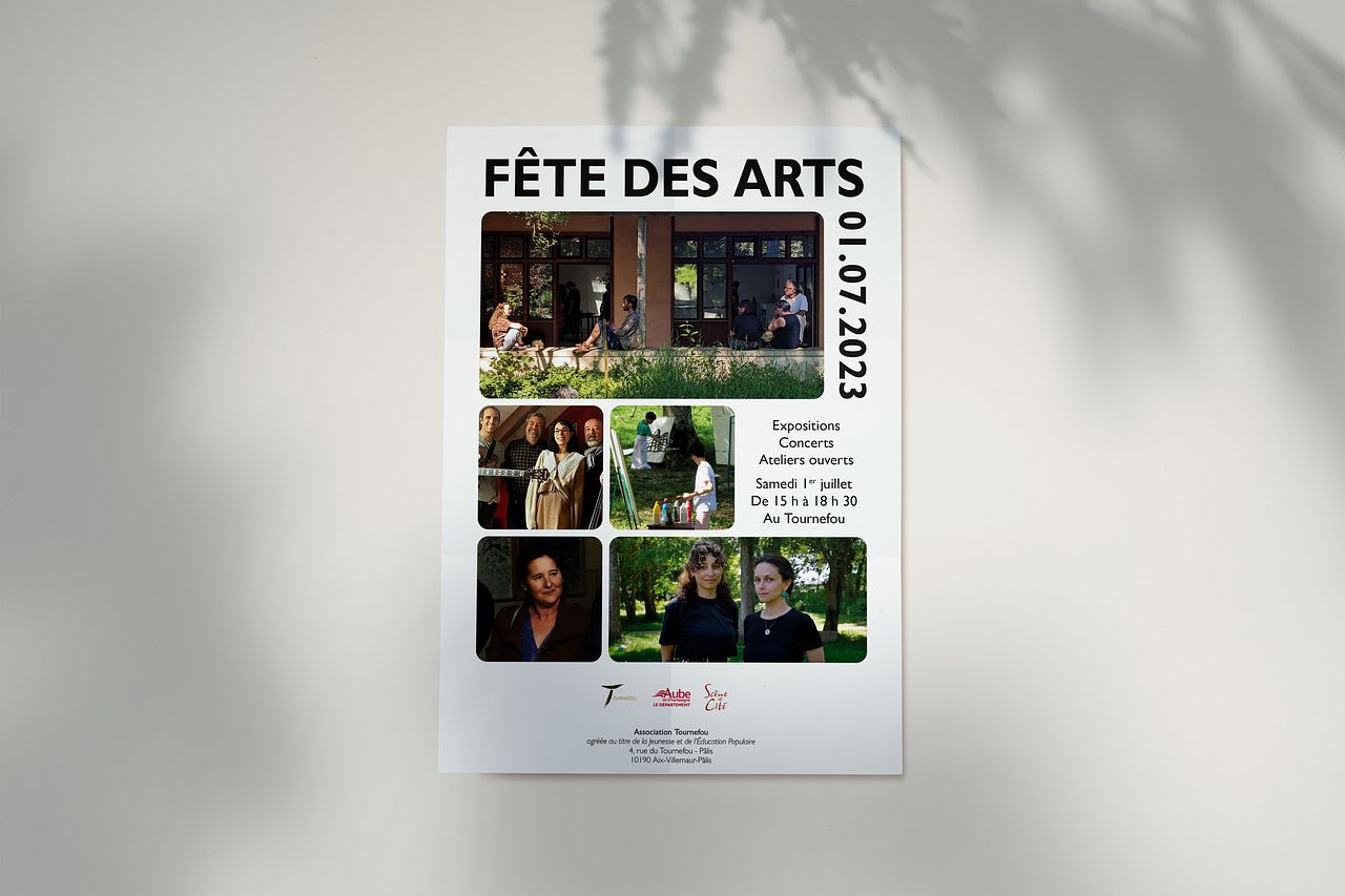 Affiche Fête des Arts de l'association Tournefou