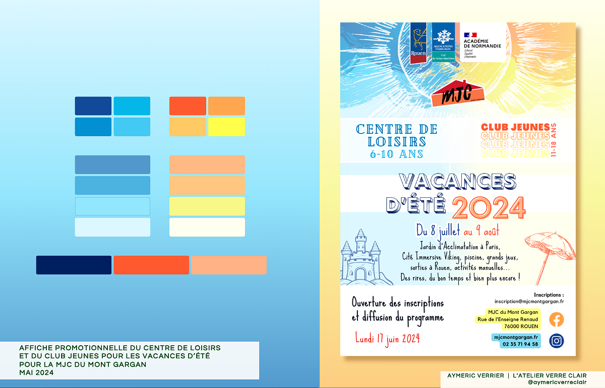 MJCMG - Affiche vacances d'été
