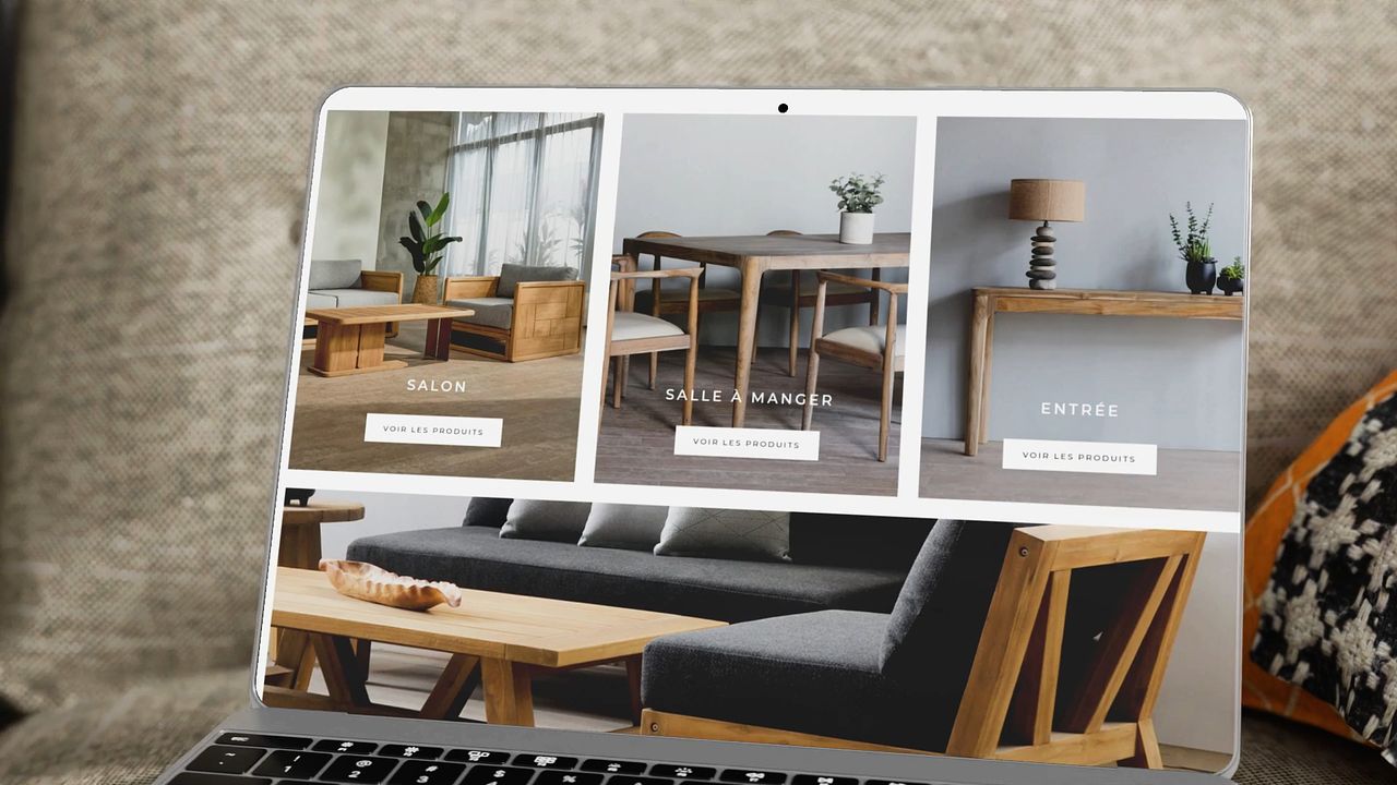 Prototype site web E-commerce boutique de meubles