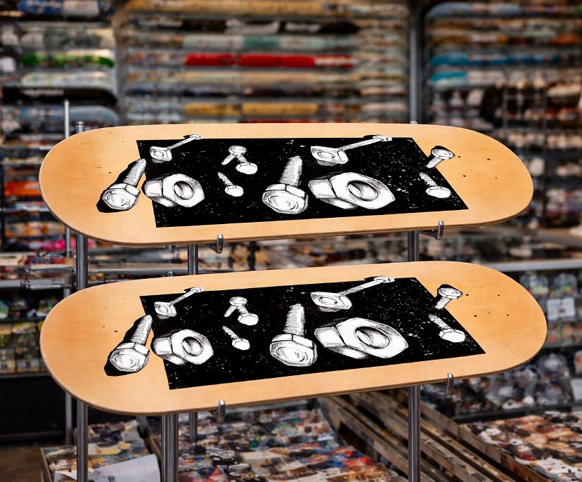 Création visuel pour marque skate