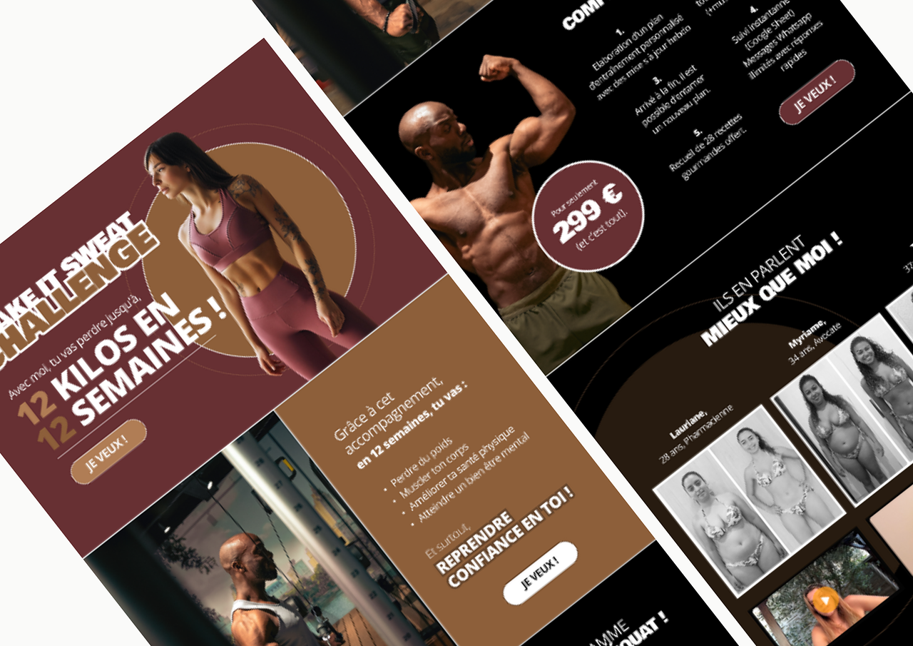 Landing page Coach Charbel - Studio YZUS