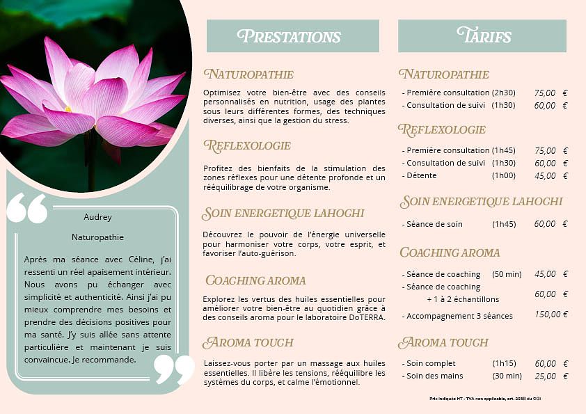 Brochure bien être