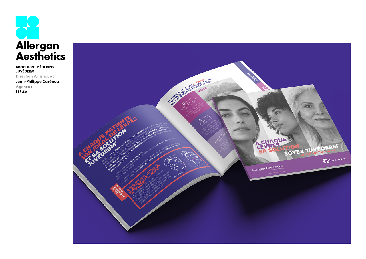 Réalisation Brochure Juvéderm