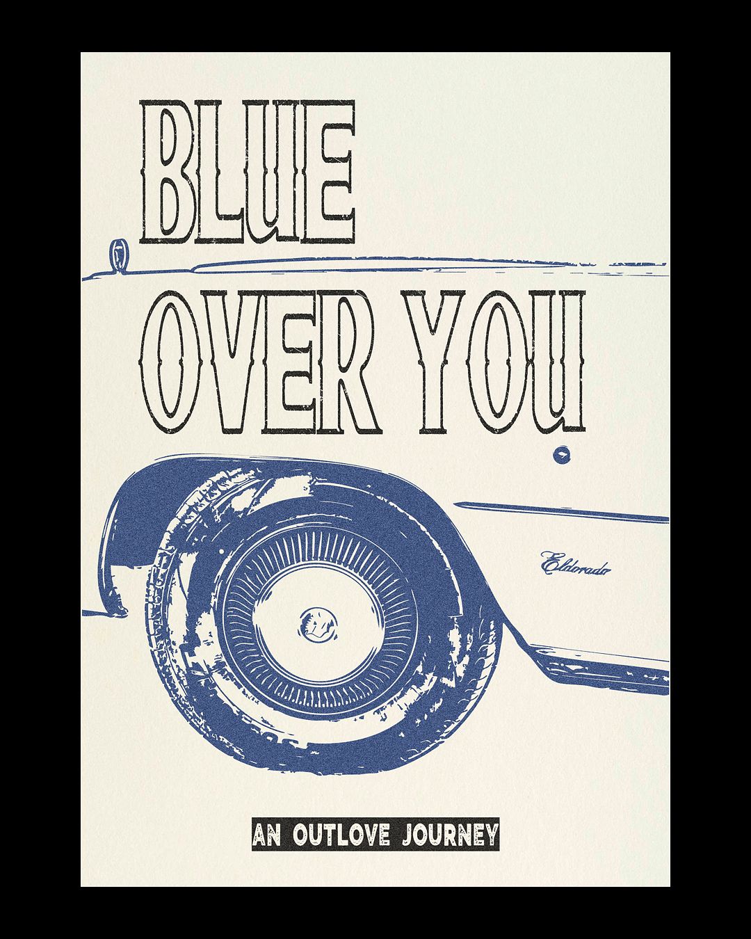 Risography fanzine - BLUE OVER YOU