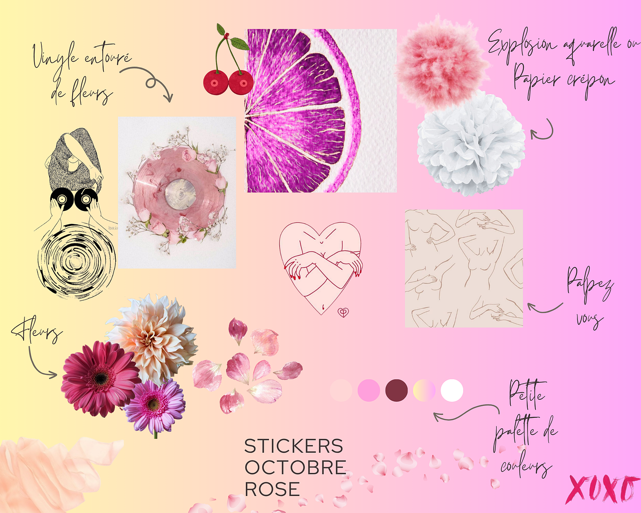 Moodboard Octobre Rose