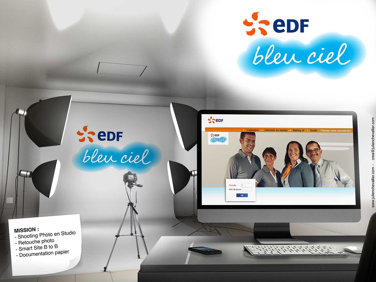 EDF bleu ciel