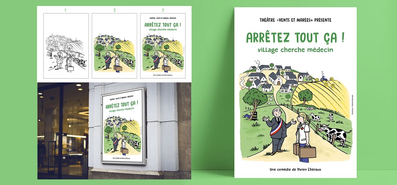 Affiche pour une pièce de théâtre